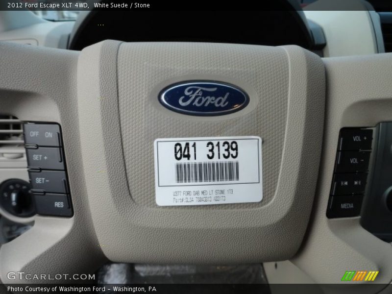 White Suede / Stone 2012 Ford Escape XLT 4WD