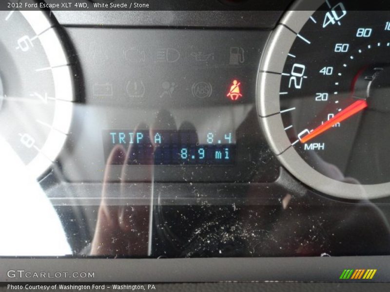 White Suede / Stone 2012 Ford Escape XLT 4WD