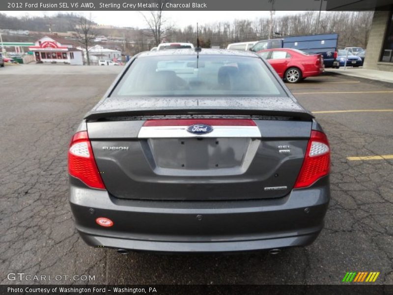 Sterling Grey Metallic / Charcoal Black 2012 Ford Fusion SEL V6 AWD