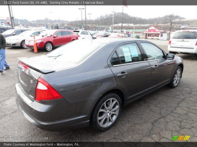 Sterling Grey Metallic / Charcoal Black 2012 Ford Fusion SEL V6 AWD