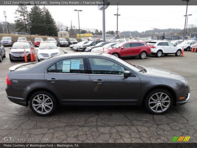 Sterling Grey Metallic / Charcoal Black 2012 Ford Fusion SEL V6 AWD