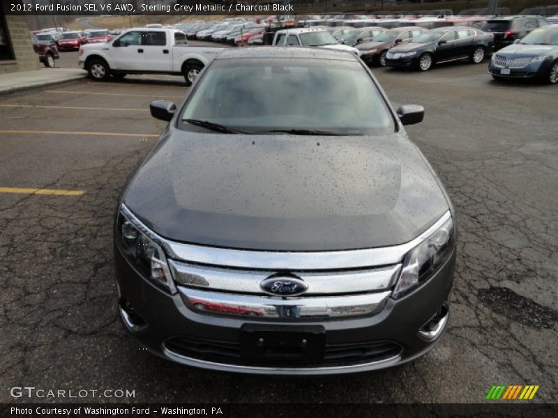 Sterling Grey Metallic / Charcoal Black 2012 Ford Fusion SEL V6 AWD