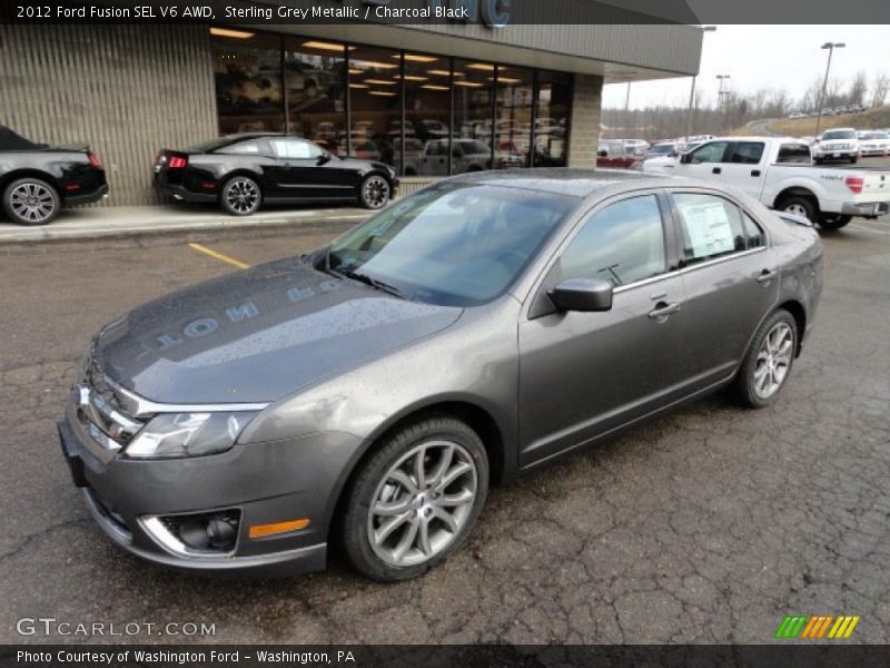 Sterling Grey Metallic / Charcoal Black 2012 Ford Fusion SEL V6 AWD