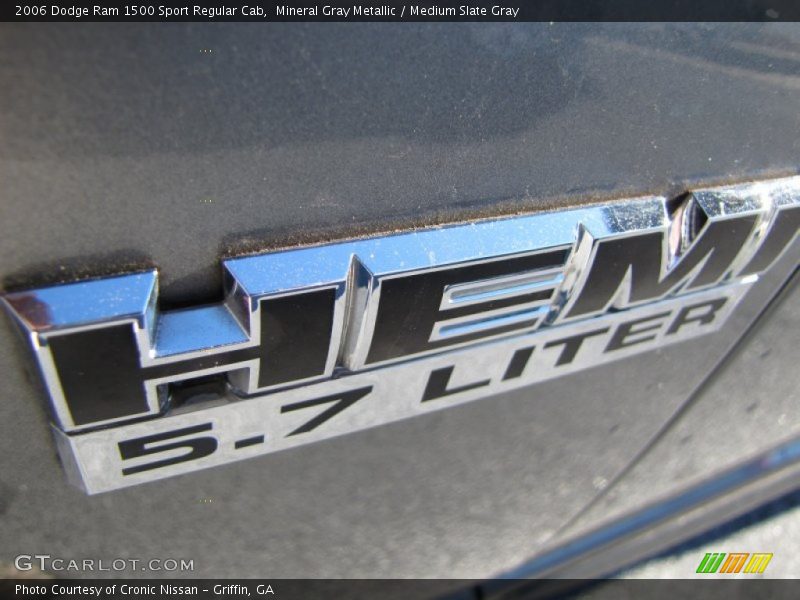 Mineral Gray Metallic / Medium Slate Gray 2006 Dodge Ram 1500 Sport Regular Cab