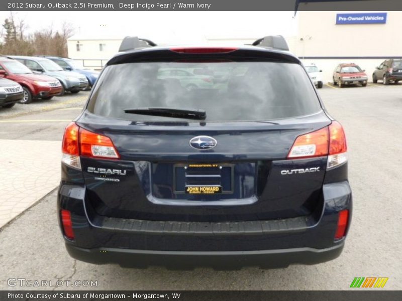 Deep Indigo Pearl / Warm Ivory 2012 Subaru Outback 2.5i Premium