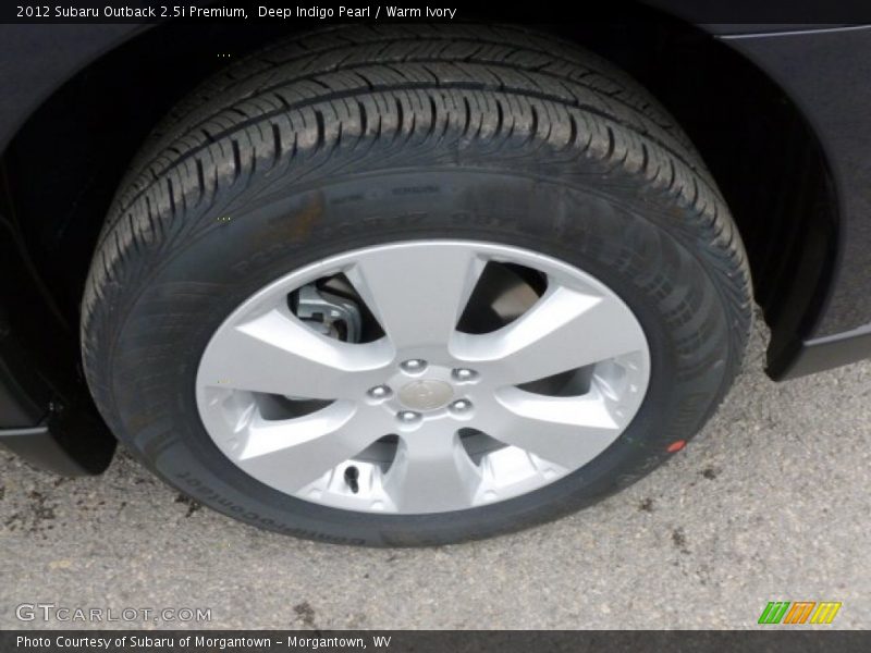 Deep Indigo Pearl / Warm Ivory 2012 Subaru Outback 2.5i Premium