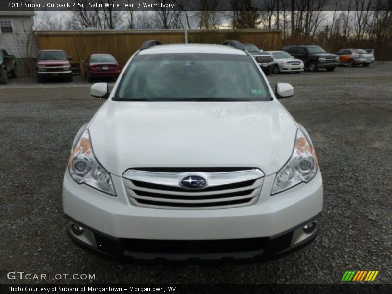 Satin White Pearl / Warm Ivory 2012 Subaru Outback 2.5i