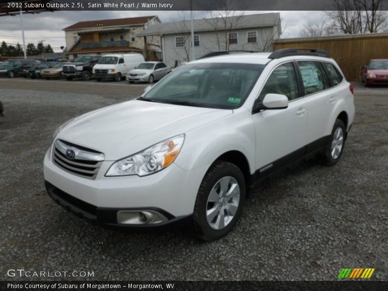 Satin White Pearl / Warm Ivory 2012 Subaru Outback 2.5i