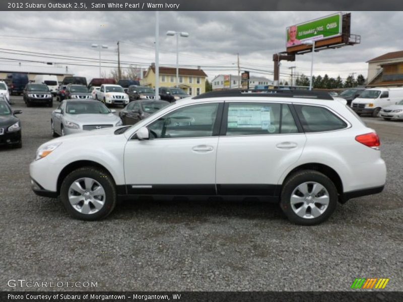Satin White Pearl / Warm Ivory 2012 Subaru Outback 2.5i