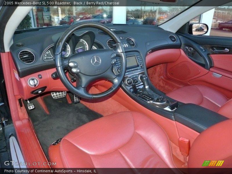 Berry Red/Charcoal Interior - 2005 SL 500 Roadster 