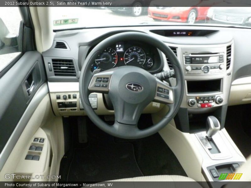 Satin White Pearl / Warm Ivory 2012 Subaru Outback 2.5i
