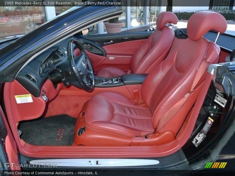  2005 SL 500 Roadster Berry Red/Charcoal Interior