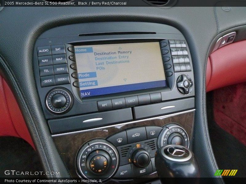 Controls of 2005 SL 500 Roadster