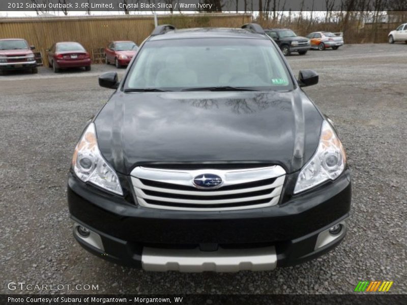 Crystal Black Silica / Warm Ivory 2012 Subaru Outback 3.6R Limited