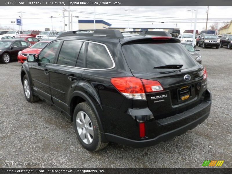 Crystal Black Silica / Warm Ivory 2012 Subaru Outback 3.6R Limited