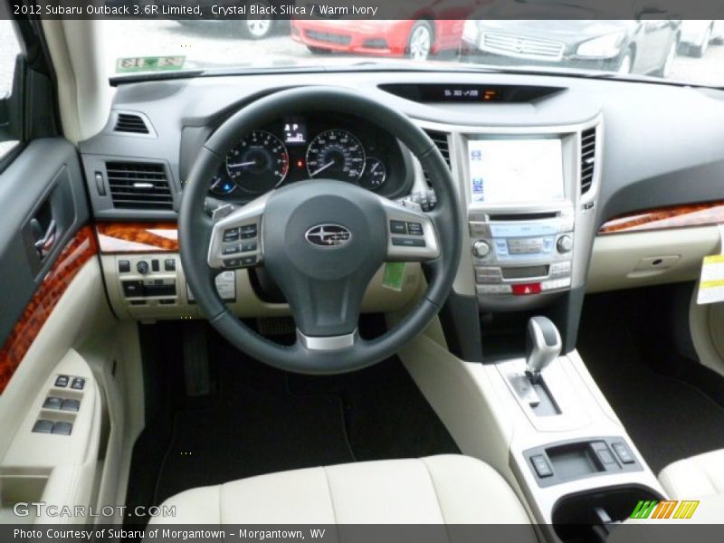 Dashboard of 2012 Outback 3.6R Limited