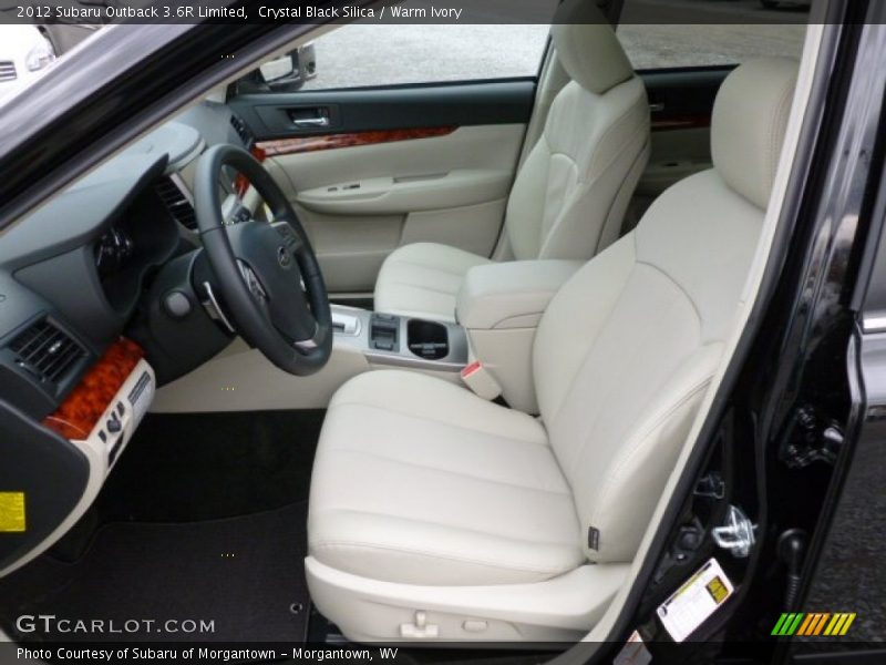 Front Seat of 2012 Outback 3.6R Limited