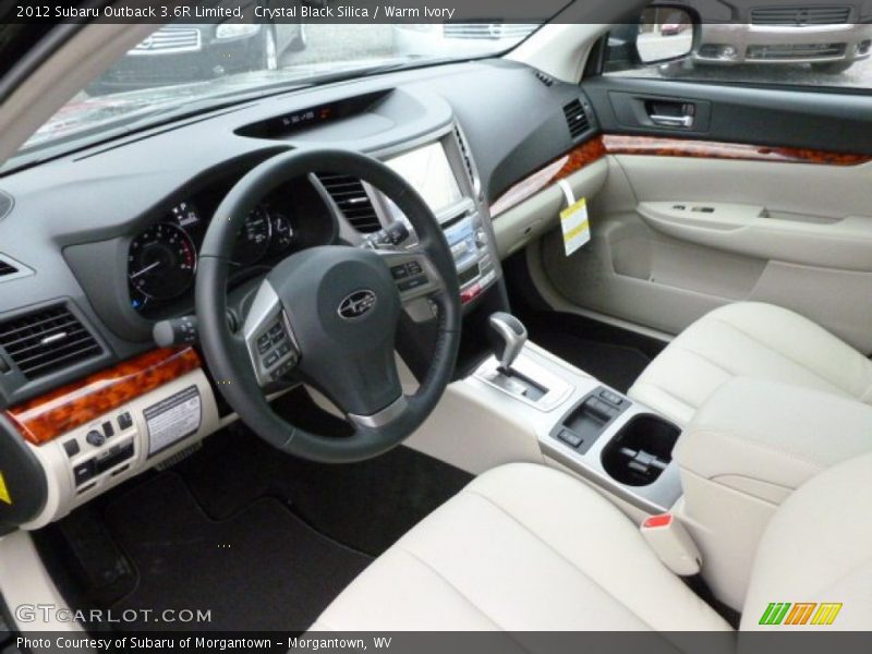 Warm Ivory Interior - 2012 Outback 3.6R Limited 