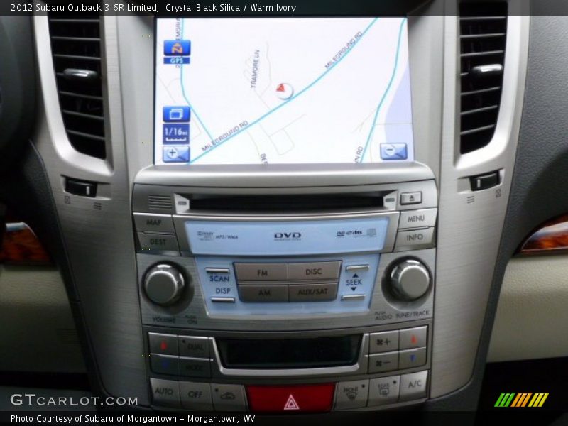 Crystal Black Silica / Warm Ivory 2012 Subaru Outback 3.6R Limited