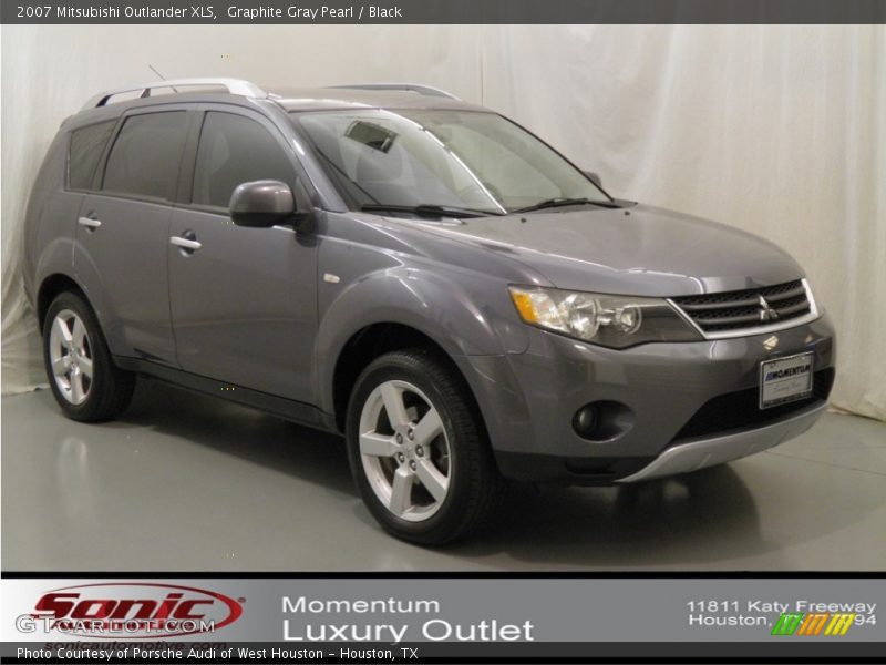 Graphite Gray Pearl / Black 2007 Mitsubishi Outlander XLS