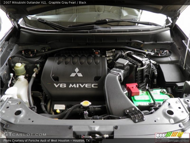 Graphite Gray Pearl / Black 2007 Mitsubishi Outlander XLS