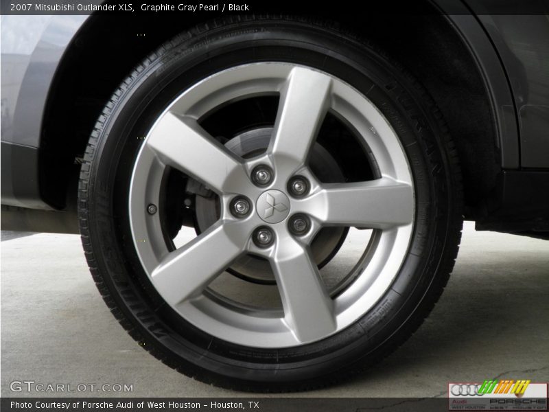 Graphite Gray Pearl / Black 2007 Mitsubishi Outlander XLS