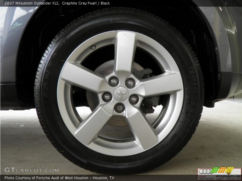 Graphite Gray Pearl / Black 2007 Mitsubishi Outlander XLS