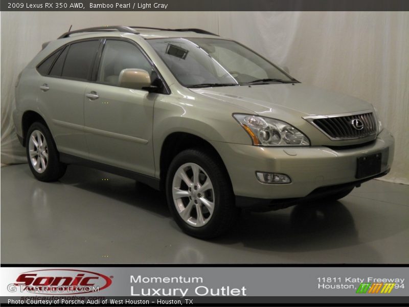 Bamboo Pearl / Light Gray 2009 Lexus RX 350 AWD