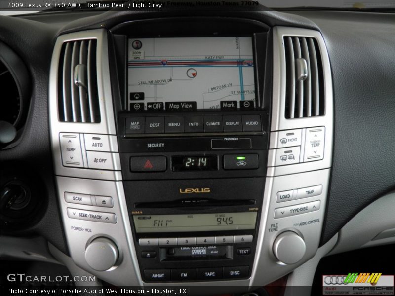 Bamboo Pearl / Light Gray 2009 Lexus RX 350 AWD