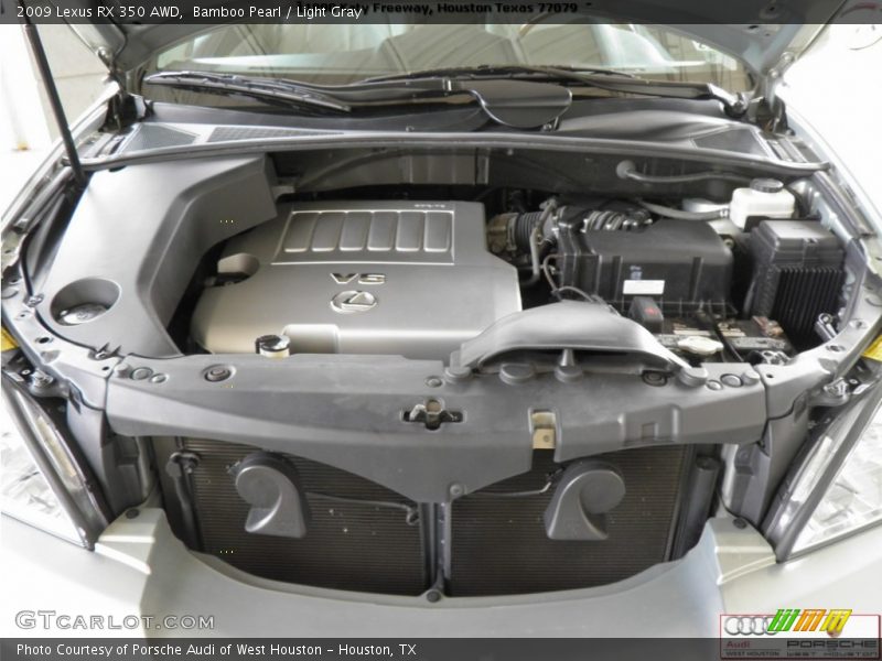 Bamboo Pearl / Light Gray 2009 Lexus RX 350 AWD