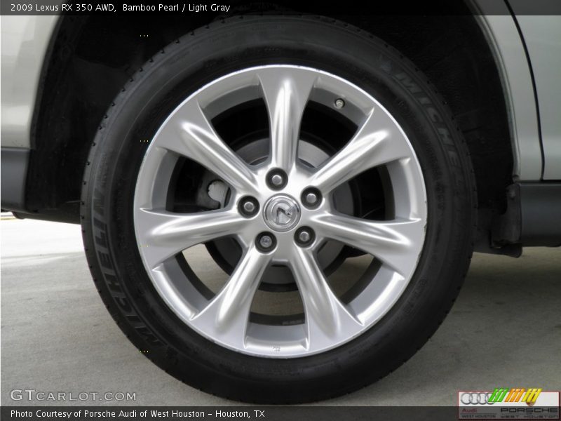 Bamboo Pearl / Light Gray 2009 Lexus RX 350 AWD