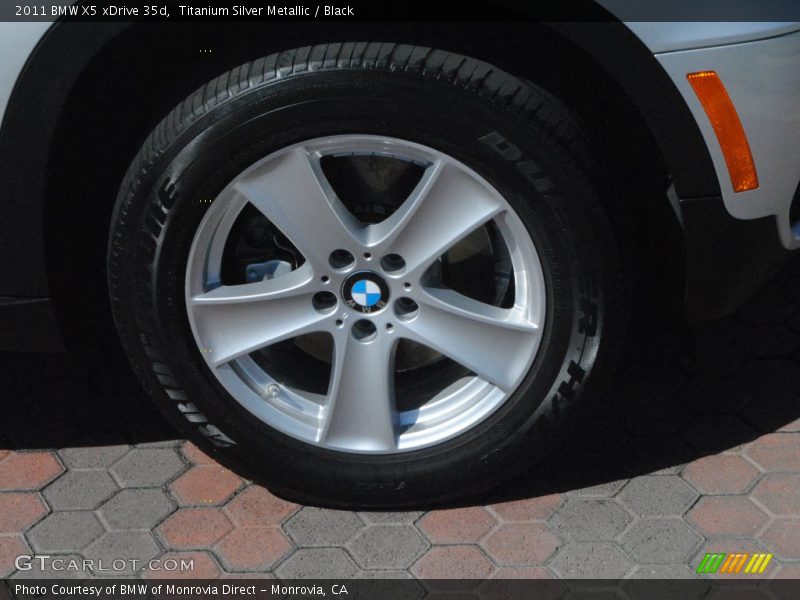 Titanium Silver Metallic / Black 2011 BMW X5 xDrive 35d