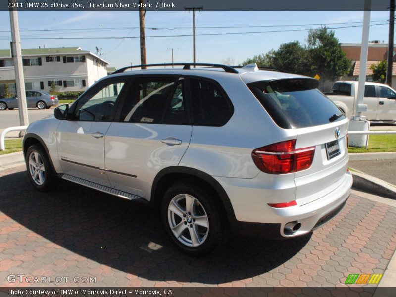 Titanium Silver Metallic / Black 2011 BMW X5 xDrive 35d