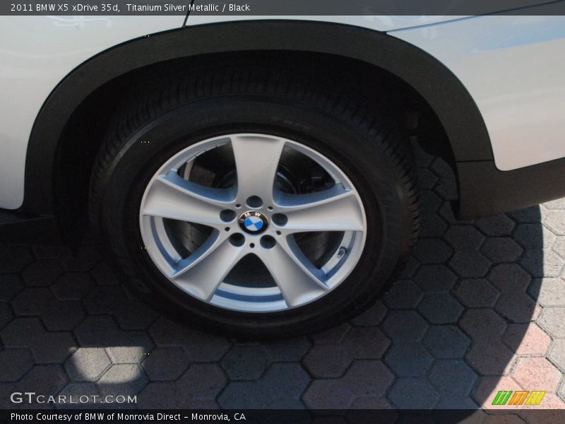 Titanium Silver Metallic / Black 2011 BMW X5 xDrive 35d
