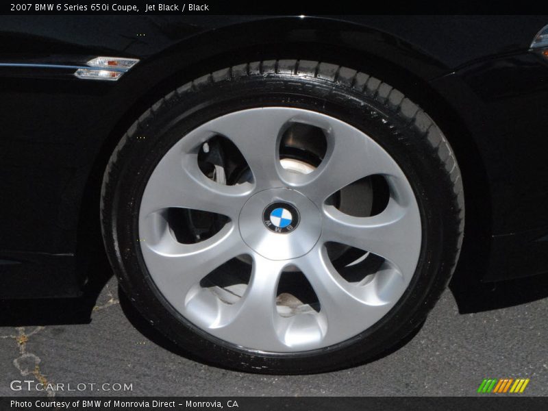 Jet Black / Black 2007 BMW 6 Series 650i Coupe
