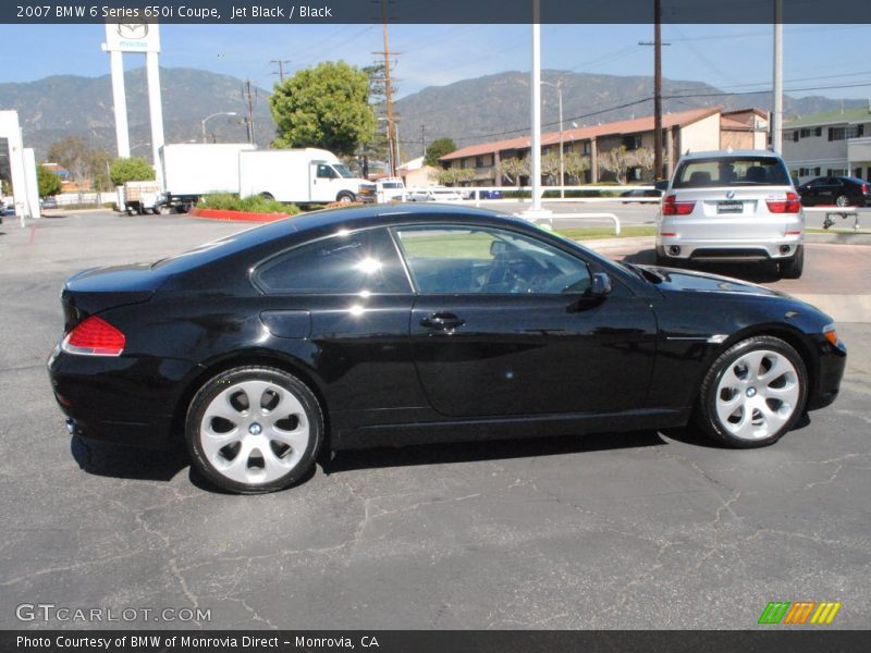 Jet Black / Black 2007 BMW 6 Series 650i Coupe