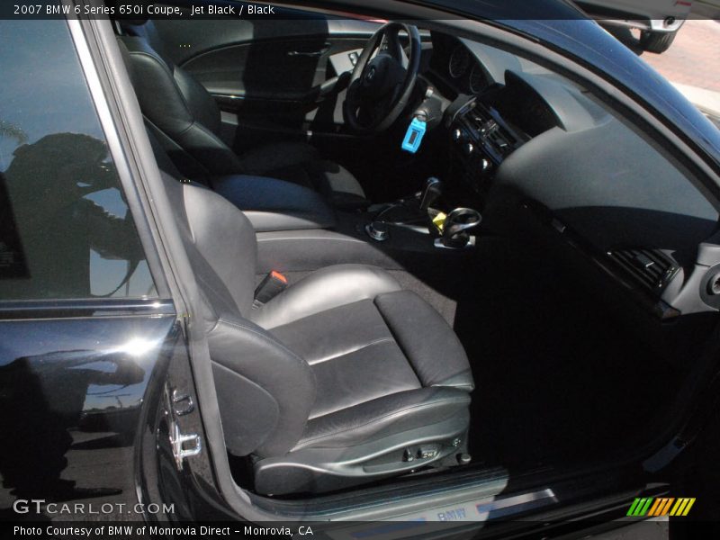 Jet Black / Black 2007 BMW 6 Series 650i Coupe