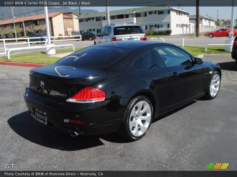 Jet Black / Black 2007 BMW 6 Series 650i Coupe