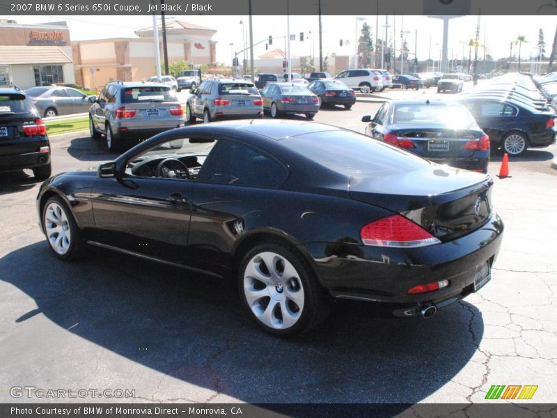 Jet Black / Black 2007 BMW 6 Series 650i Coupe