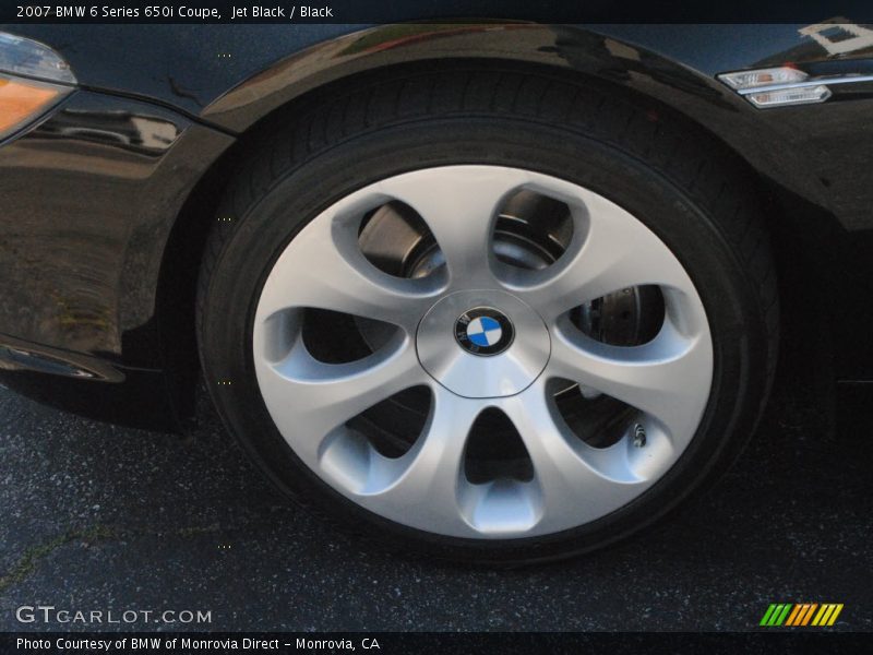 Jet Black / Black 2007 BMW 6 Series 650i Coupe