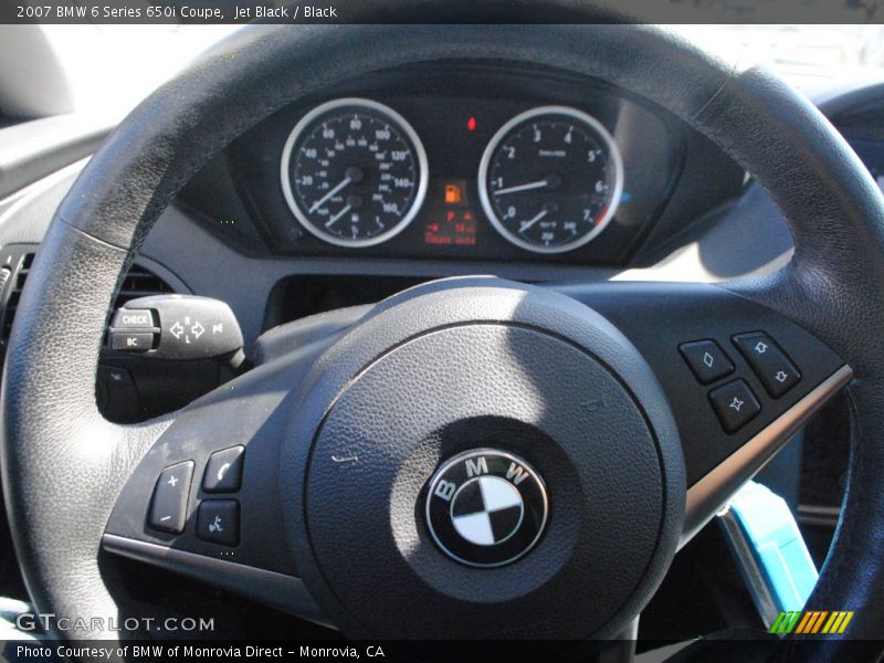 Jet Black / Black 2007 BMW 6 Series 650i Coupe