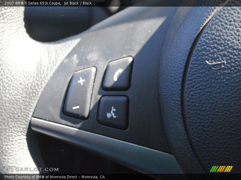 Jet Black / Black 2007 BMW 6 Series 650i Coupe