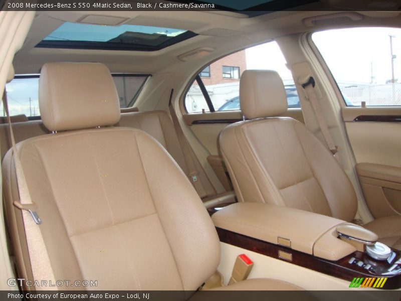Black / Cashmere/Savanna 2008 Mercedes-Benz S 550 4Matic Sedan