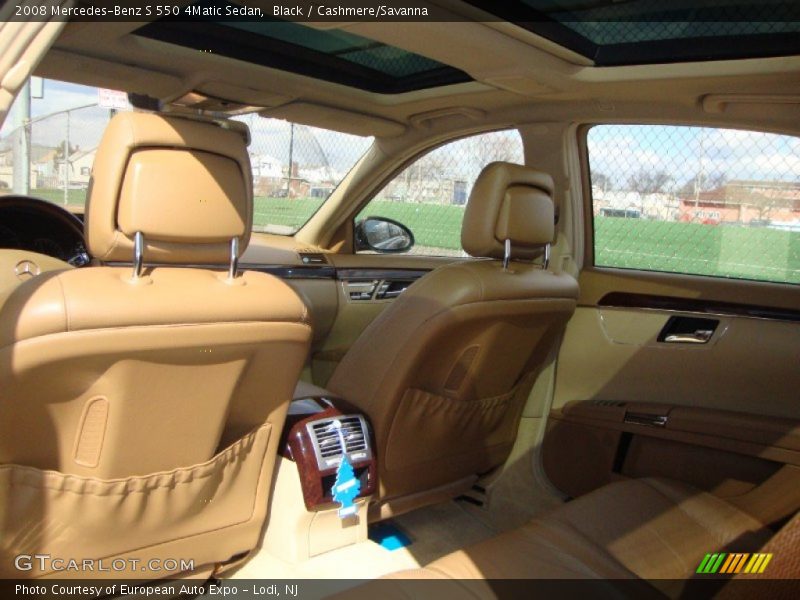 Black / Cashmere/Savanna 2008 Mercedes-Benz S 550 4Matic Sedan