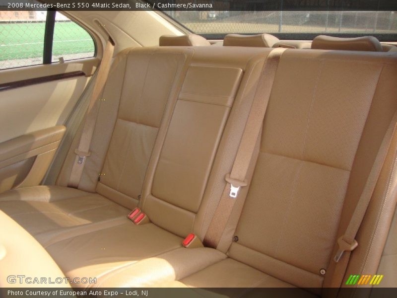 Black / Cashmere/Savanna 2008 Mercedes-Benz S 550 4Matic Sedan