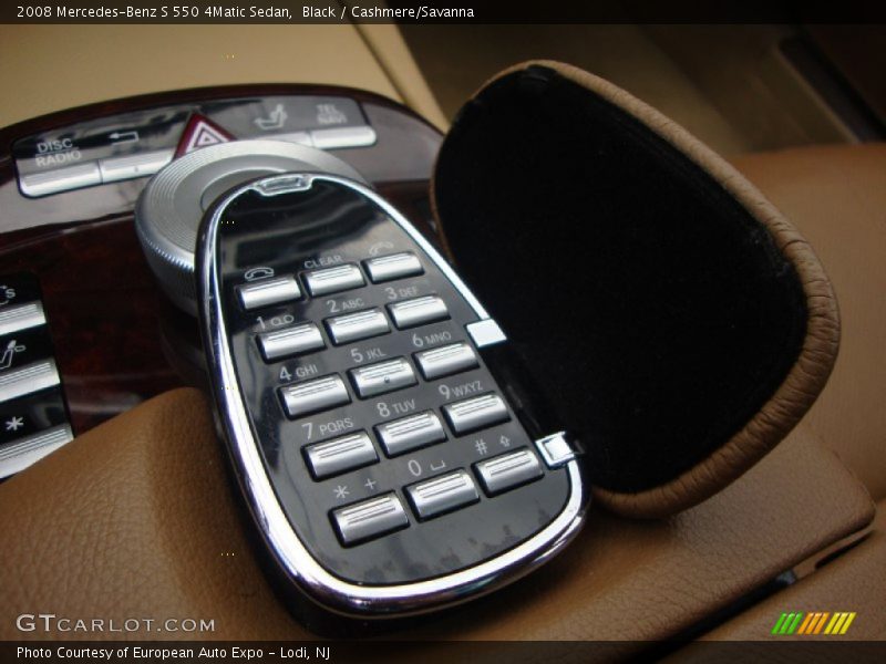 Black / Cashmere/Savanna 2008 Mercedes-Benz S 550 4Matic Sedan