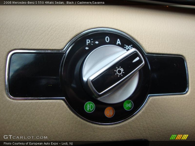Black / Cashmere/Savanna 2008 Mercedes-Benz S 550 4Matic Sedan