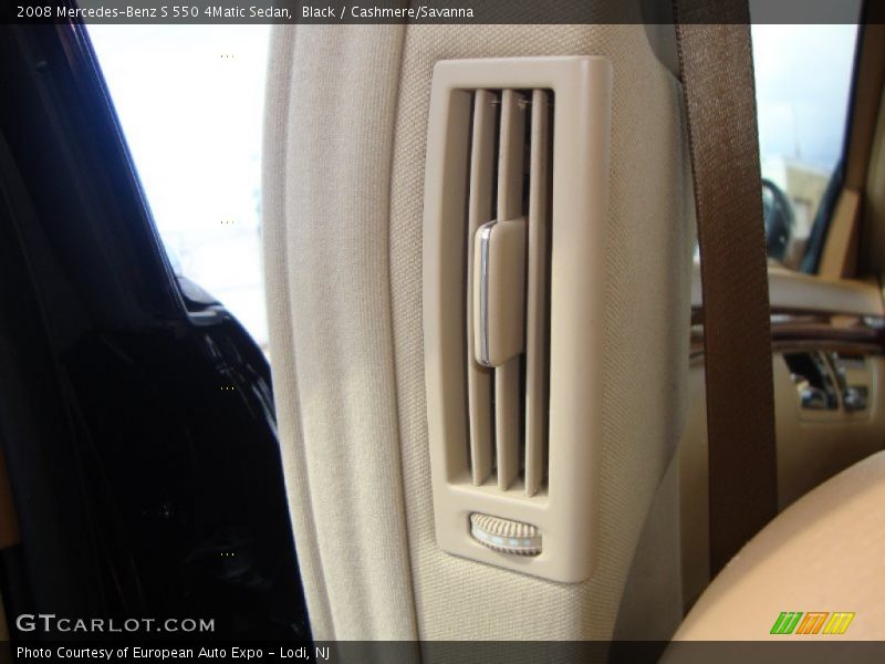 Black / Cashmere/Savanna 2008 Mercedes-Benz S 550 4Matic Sedan