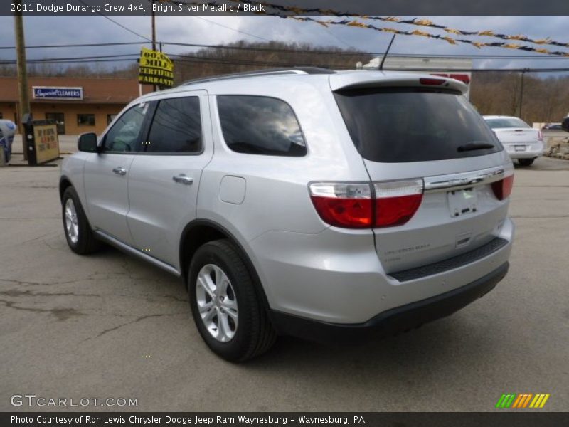 Bright Silver Metallic / Black 2011 Dodge Durango Crew 4x4