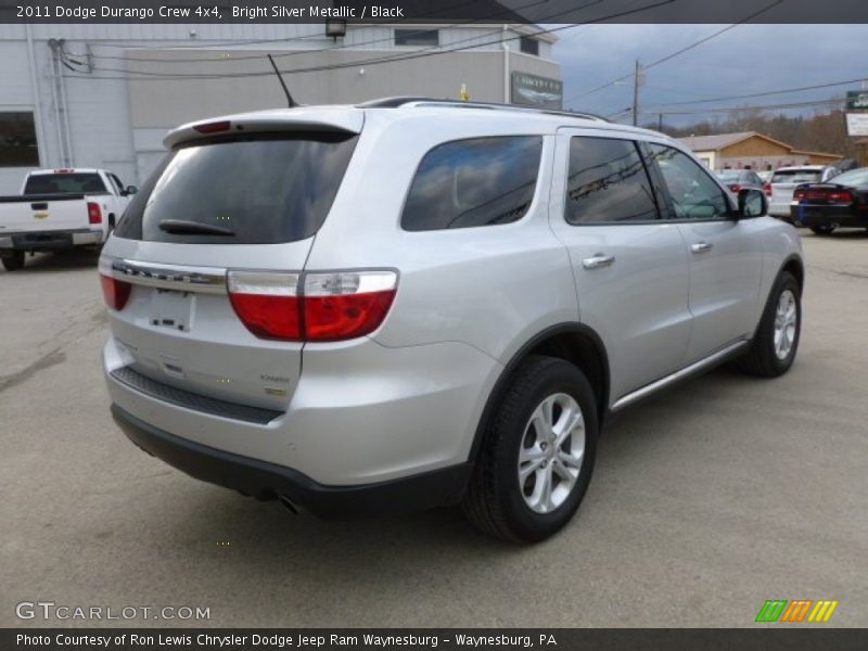 Bright Silver Metallic / Black 2011 Dodge Durango Crew 4x4